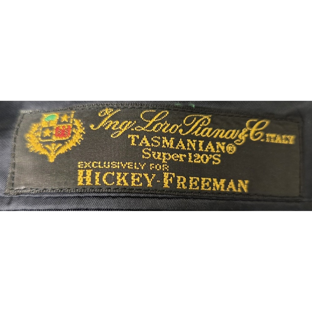 Hickey Freeman Loro Piana Navy Blue Diplomat 100% Wool Tasmanian 120s Blazer 42R - Picture 15 of 15